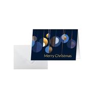SIGEL Tarjetas de Navidad A6 | DS088, Graphic Christmas Balls, formato horizontal, 25 tarjetas con sobres, fáciles de imprimir