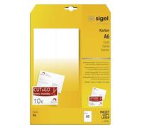 SIGEL Tarjetas postales A4 | LP711, paquete de 80 unidades, 10,5 x 14,8 cm