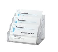 SIGEL VA130 Porta-tarjetas con 3 compartimentos, para hasta 210 tarjetas transpa