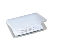 SIGEL VA140 - Estuche de plástico para tarjetas de visita, hasta 15 tarjetas Tra