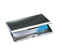 SIGEL VZ130 - Estuche para tarjetas de visita, cromado Plata