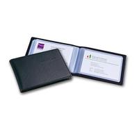 SIGEL VZ170 Tarjetero, aspecto de cuero, plástico, para hasta 40 tarjetas (màx. 90x58 mm)