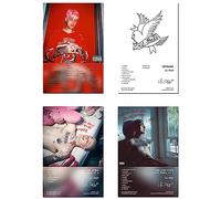 sigeliu Póster de edición limitada de Lil Peep (juego de 4) sin marco, 20 x 30 cm, decoración de pared, pinturas para decoración de sala de estar, dormitorio