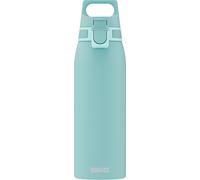 Sigg Shield One Glacier Botella reutilizable (1.0 L), botella hermética sin sustancias nocivas, botella de acero inoxidable duradera con cierre ONE Top