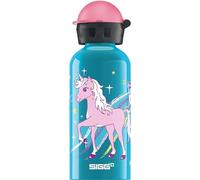Sigg Bella Unicorn Cantimplora infantil (0.4 L), botella para niños sin sustancias nocivas y con tapa hermética, cantimplora ligera de aluminio