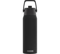 SIGG - Botella Aislada - Termo Shield Therm FLIP Black - A prueba de fugas - Apta para lavavajillas - Sin BPA - 90% acero inoxidable reciclado - Negro - 0.75L