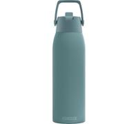 SIGG - Botella Aislada - Termo Shield Therm FLIP Morning Blue - A prueba de fugas - Apta para lavavajillas - Sin BPA - 90% acero inoxidable reciclado - Azul - 1L