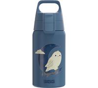SIGG - Botella de acero inoxidable para niños - SHIELD ONE Hedwig 0.5 L - Para bebidas carbonatadas - Muy ligera - Sin BPA - Para deporte y escuela - Aluminio y blanco con motivo de Hedwig - 0,5 L