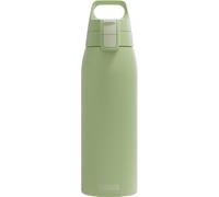 SIGG - Botella de acero inoxidable - Shield ONE Eco Green - Apta para bebidas carbonatadas - A prueba de fugas - Ligero - Sin BPA - Exterior y Fitness - Verde - 1L
