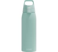 SIGG - Botella de acero inoxidable - Shield ONE Milky Blue - Apta para bebidas carbonatadas - A prueba de fugas - Ligero - Sin BPA - Exterior y Fitness - Azul - 1L