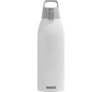 Sigg - Botella de Agua Aislada - Shield Therm Blanco - Apta para Bebidas Carbonatadas - A Prueba de Fugas - Apta para Lavavajillas - Libre de BPA - Acero Inoxidable 90% Reciclado - Blanco - 1,5L