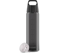 Sigg - Botella de agua Tritan - Total Color One Antracita - Adecuada para bebidas carbonatadas - Apto para lavavajillas - A prueba de fugas - Peso pluma sin BPA - 0,75 L