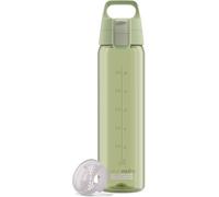 Sigg - Botella de agua Tritan - Total Color ONE Eco Green - Adecuada para bebidas carbonatadas - Apto para lavavajillas - A prueba de fugas - Peso pluma sin BPA - 0,75 L