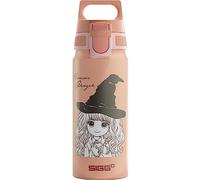 Sigg - Botella de aluminio para niños - WMB ONE Hermione - Apta para bebidas carbonatadas - A prueba de fugas - Ligero - Sin BPA - Certificado climáticamente neutro - Rosa - 0,6 L