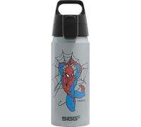 Sigg - Botella de aluminio para niños - WMB ONE Kids Spiderman 1962 - Apto para bebidas carbonatadas - A prueba de fugas - Ligero - Sin BPA - Certificado climáticamente neutral - Deportes y escuela
