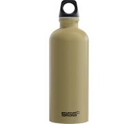 Sigg - Botella de aluminio - Traveller Caramel Sand - Fabricado en Suiza - Certificado Climate Partner - Adecuado para bebidas carbonatadas - A prueba de fugas - Ligero - Sin BPA - Exterior - 0,6 L