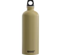 Sigg - Botella de aluminio - Traveller Caramel Sand - Fabricado en Suiza - Certificado Climate Partner - Adecuado para bebidas carbonatadas - A prueba de fugas - Ligero - Sin BPA - Exterior - 1 L
