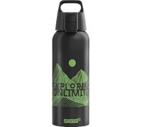Sigg - Botella de aluminio - WMB ONE - Certificado de neutralidad climática - Apta para bebidas carbonatadas - A prueba de fugas - Ligera como una pluma - Sin BPA - 0,75 L / 1L