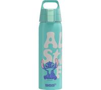 SIGG - Botella de aluminio - WMB One Disney Lilo & Stitch - Fabricado en Suiza - Certificado Climatepartner - Apto para bebidas carbonatadas - A prueba de fugas - Sin BPA - Turquesa - 0,75 L