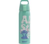 SIGG - Botella de aluminio - WMB One Disney Lilo & Stitch - Fabricado en Suiza - Certificado Climatepartner - Apto para bebidas carbonatadas - A prueba de fugas - Sin BPA - Turquesa - 0,75 L