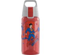 SIGG - Botella infantil - Viva One - Superman - Apta para bebidas carbonatadas - A prueba de fugas - Apto para lavavajillas - Sin BPA - Deportes y Escuela - Rojo - 0,5L