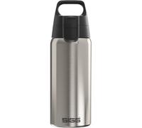 SIGG - Botella térmica con aislamiento - Termo Shield Therm One Brushed - Bebidas carbonatadas - A prueba de fugas - Apto para lavavajillas - Sin BPA - 90% acero inoxidable reciclado - Plata - 0,5L