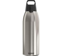 SIGG - Botella térmica con aislamiento - Termo Shield Therm One Brushed - Bebidas carbonatadas - A prueba de fugas - Apto para lavavajillas - Sin BPA - 90% acero inoxidable reciclado - Plata - 1,5 L
