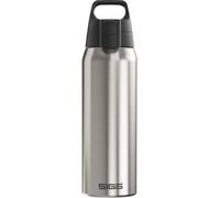 SIGG - Botella térmica con aislamiento - Termo Shield Therm One Brushed - Bebidas carbonatadas - A prueba de fugas - Apto para lavavajillas - Sin BPA - 90% acero inoxidable reciclado - Plata - 0,75L