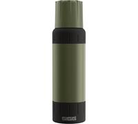SIGG - Botella Termica de Acero Inoxidable - Termo Agua Alpine Star, con Vaso - 27h Caliente, 100h Fría - Compacta y Resistente - Antigoteo - Sin BPA - Outdoor, Camping & Senderismo - Verde - 1L