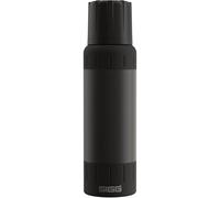 SIGG - Botella Termica de Acero Inoxidable - Termo Agua Alpine Star, con Vaso - 27h Caliente, 100h Fría - Compacta y Resistente - Antigoteo - Sin BPA - Outdoor, Camping & Senderismo - Negro - 1L
