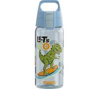 Sigg - Botella Tritan Renew para niños - Total Color ONE Kids Let's Go - Apto para bebidas carbonatadas - Apto para lavavajillas - A prueba de fugas - Sin BPA - Deportes y Escuela - Dino - Azul - 0.5L