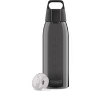 SIGG - Botella Tritan - Total Color ONE Anthracite - Apto para bebidas carbonatadas - Apto para lavavajillas - A prueba de fugas - Ligero - Sin BPA - Gris - 1L