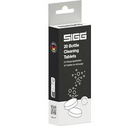 SIGG Bottle Clean Tablets para botellas SIGG, 20 pastillas efervescentes limpiadoras para limpiar botellas a mano, pastillas lavavajillas para un lavado rápido y sencillo