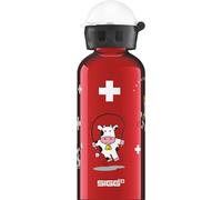 SIGG Funny Cows Cantimplora infantil (0.4 L), botella para niños sin sustancias nocivas y con tapa hermética, cantimplora ligera de aluminio