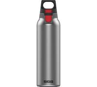 Sigg Hot & Cold ONE Light Brushed Botella térmica (0.55 L), termo hermético sin sustancias nocivas, cantimplora térmica de acero inoxidable 18/8 para uso con una mano