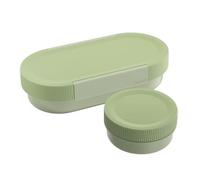 SIGG Juego de fiambrera Lumo L Eco Green - Fiambrera con lata extra - Fiambrera ligera - 2 en 1 - Sin BPA - Verde - 1 L