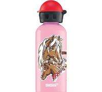 Sigg Let's Run Cantimplora infantil (0.4 L), botella para niños sin sustancias nocivas y con tapa hermética, cantimplora ligera de aluminio