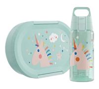 Sigg - LUMO Kids Set Unistars - Botella infantil Viva One de 0,5 l y fiambrera para niños de 0,8 l - Apto para microondas y lavavajillas - Sin BPA - Ligero - Para la escuela, la guardería y el ocio