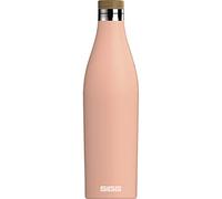 Sigg Meridian Shy Pink Cantimplora metálica (0.7 L), Botella hermética Aislante, Botella de Acero Inoxidable y bambú para Bebidas frías y Calientes