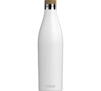 Sigg Meridian White Cantimplora metálica (0.7 L), Botella hermética sin sustancias nocivas, Botella de Acero Inoxidable Aislante para Bebidas frías y Calientes