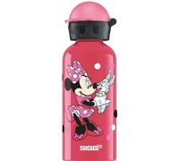 SIGG Minnie Mouse Cantimplora infantil (0.4 L), botella para niños sin sustancias nocivas y con tapa hermética, cantimplora ligera de aluminio