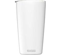 Sigg Neso Cup White Taza térmica (0.4 L), vaso reutilizable sin sustancias nocivas y con aislamiento de doble pared, taza de café de acero inoxidable 18/8