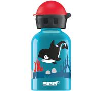 Sigg Orca Family Cantimplora infantil (0.3 L), botella para niños sin sustancias nocivas y con tapa hermética, cantimplora ligera de aluminio