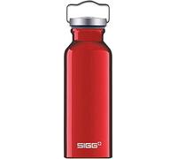 SIGG Original Red Botella cantimplora (0.5 L), botella con tapa especialmente hermética sin sustancias nocivas, botella de aluminio ligera