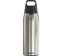 Sigg Shield One Brushed Botella reutilizable (1.0 L), botella hermética sin sustancias nocivas, botella de acero inoxidable duradera con cierre ONE Top