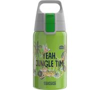 Sigg Shield One Cantimplora infantil (0.5 L), botella de acero inoxidable con tapón hermético, botella para niños para usar con una mano