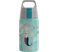 Sigg Shield One Cantimplora infantil (0.5 L), botella de acero inoxidable con tapón hermético, botella para niños para usar con una mano