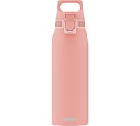 SIGG Botella Shield One – reutilizable 1,0 L, acero inoxidable, hermética, Shy Pink