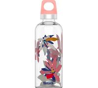 SIGG Star Flowers Botella reutilizable (0.5 L), botella hermética sin sustancias nocivas, botella de cristal resistente al calor con la clásica forma de SIGG