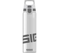 SIGG Total Clear ONE Anthracite Botella cantimplora (0.75 L), botella hermética sin sustancias nocivas, botella resistente y ligera de plástico tritán